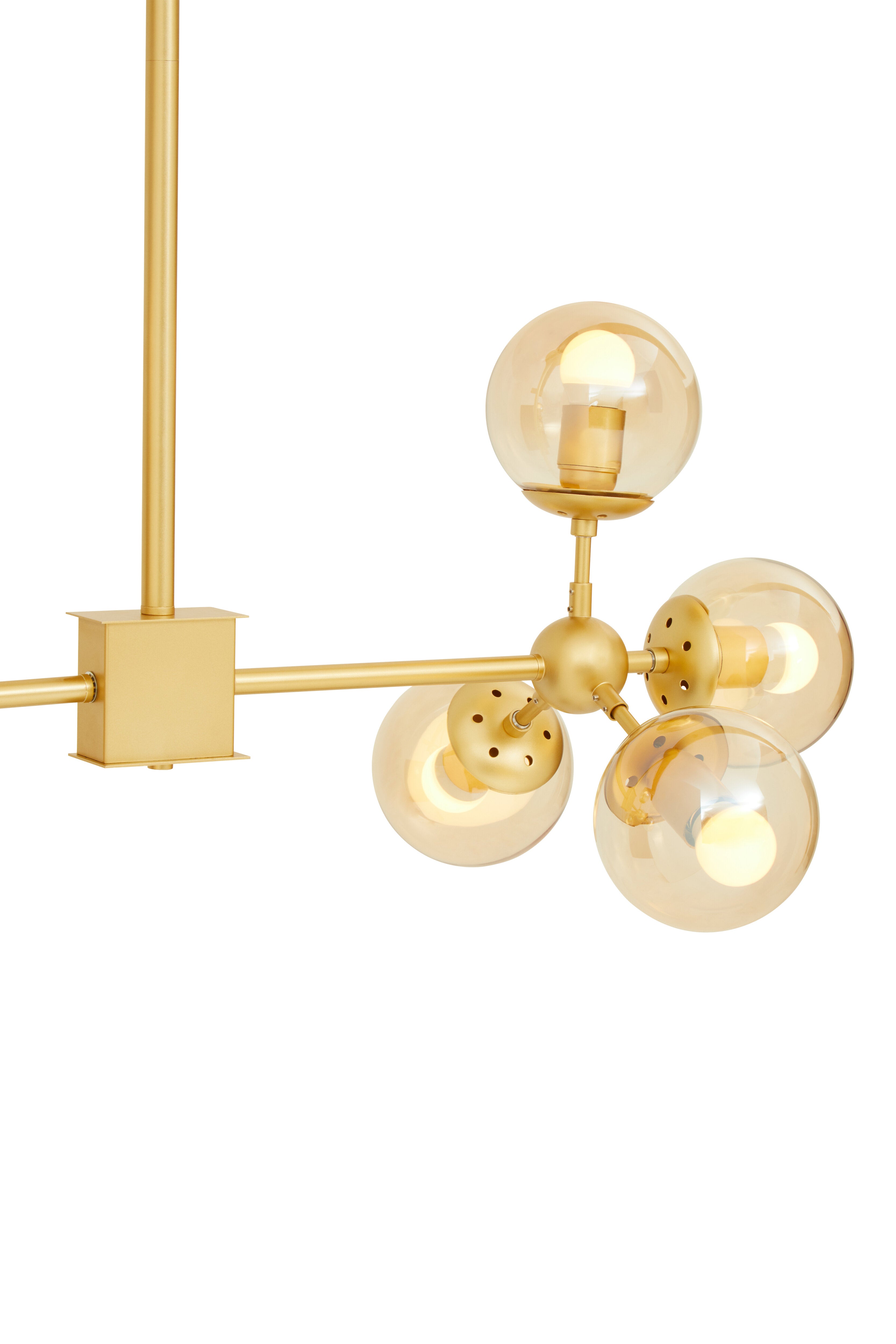 Abira Gold 8 Arm Pendant Light